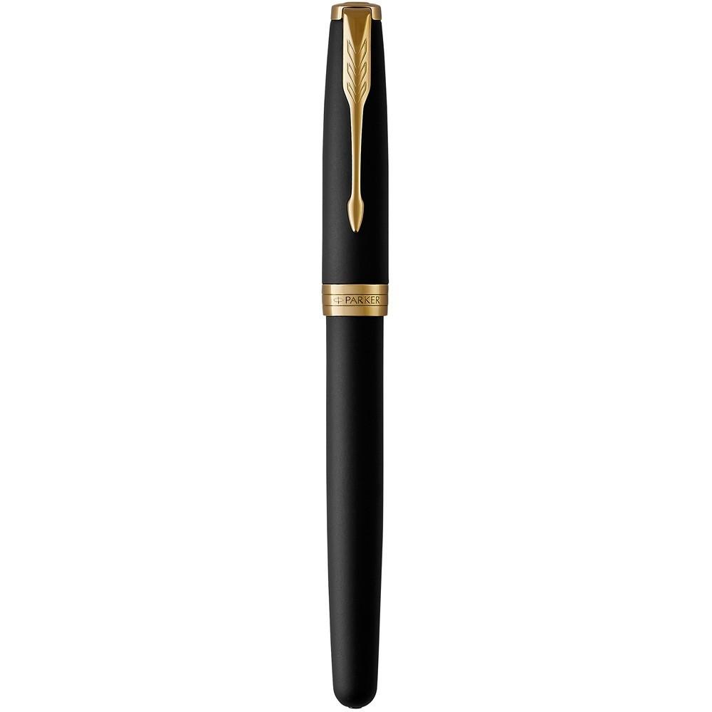 Перьевая ручка Parker Sonnet Matte Black FP F с логотипом Перьевая ручка Parker Sonnet Matte Black FP F с логотипом Фото 2